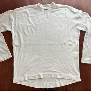 AYR Cream Long Sleeve Crewneck Shirt